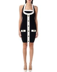 Balmain - Robe Bicolore À Dos-Nu - Lyst