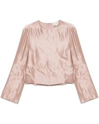 Loulou de Saison - Nino Round Neck Blouse Clothing - Lyst