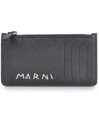 Marni - Brieftasche aus Leder. - Lyst