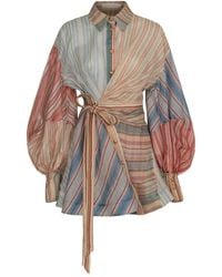 Zimmermann - Rebellion Striped Mini Dress - Lyst