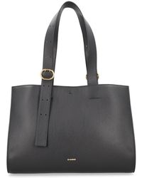 Jil Sander - Calf Leather Tote Bag - Lyst