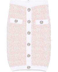 Balmain - Tweed Skirt - Lyst