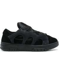 Santha - Suede Leather Lace-up Sneakers - Lyst