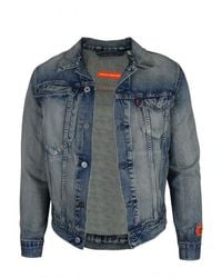 Heron Preston - Washed Denim Collaboration Jacket - Lyst