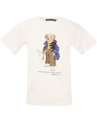 Polo Ralph Lauren - Polo Bear Graphic-print Cotton-jersey T-shirt - Lyst