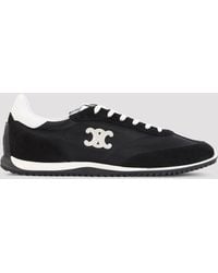 Celine - Low Lace-Up Sneaker With Signature Motif - Lyst