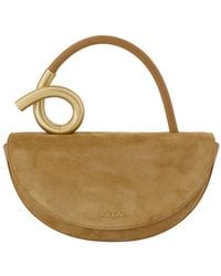 Cult Gaia - Azariah Top Handgreep Bag Leather Beige - Lyst
