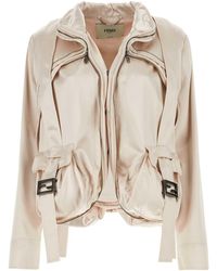 Fendi - Satin Jacket - Lyst