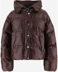 Pinko - Technical Fabric Down Jacket - Lyst