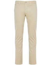 Jacob Cohen - Cotton Blend Trousers - Lyst