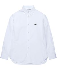 Comme des Garçons - X Lacoste Overhemd Met Logopatch - Lyst