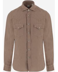 Finamore 1925 - Linen Shirt - Lyst