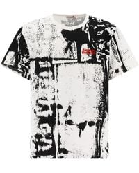 Alexander McQueen - Alexander Mc Queen Graphic Gedrukt T -shirt - Lyst