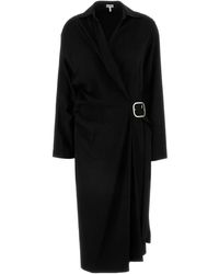 Loewe - Belted Midi Dress - Lyst