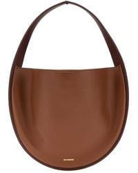 Jil Sander - Caramel Leather Pivot Shoulder Bag - Lyst