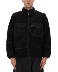 and wander - Fleece Zip Jacket With Chest Pockets - Lyst