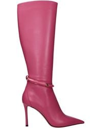 Jimmy Choo - Dreece Boots Leather/Candy Rose - Lyst