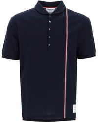 Thom Browne - Polo -Hemd mit Tricolor intarsia - Lyst