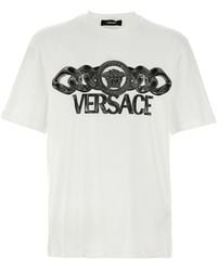 Versace - 'Medusa' Logo Print T-Shirt - Lyst