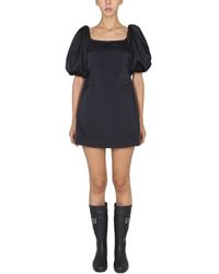 Patou - Square Neck Mini Dress - Lyst