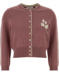 Isabel Marant - Antiqued Cotton-Wool Cardigan For - Lyst