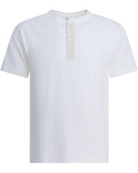 Buzz Rickson's - Katoenen T-shirt Met Knopen - Lyst