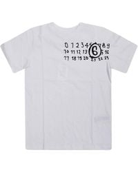 MM6 by Maison Margiela - T -shirt Met Logo - Lyst