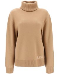 A.P.C. - 'walter' Virgin Wool Turtleneck Sweater - Lyst