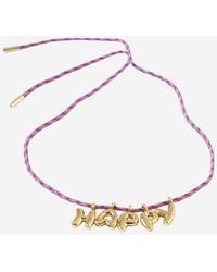 Sorbet Island - Fabric And Metal Necklace - Lyst