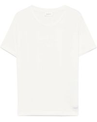 Saint Laurent - Logo Tag T-shirt Klassiek - Lyst