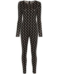 Marine Serre - Moon Printed Stretch Jersey Catsuit - Lyst