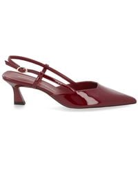Stuart Weitzman - Bordeaux Pu Coated Calf Lthr Cow Lthr Flats - Lyst