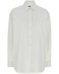 Moschino - Stretch Poplin Shirt - Lyst