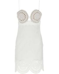Stella McCartney - Linen Blend Mini Dress - Lyst