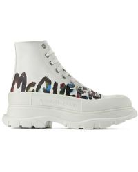 McQueen - Sneakers Slick Slick White Canvas - Lyst