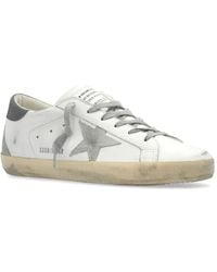 Golden Goose - Super-Star Leather Sneakers - Lyst