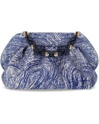 THEMOIRÈ - Bios Porridge Print Deep Ocean Clutch Bag - Lyst