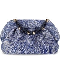 THEMOIRÈ - Bios Porridge Print Deep Ocean Clutch Bag - Lyst