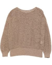 Base London - Cotton Blend Sweater - Lyst