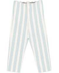 forte_forte - Striped Drawstring Trousers - Lyst