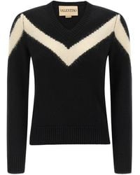 Valentino Garavani - Vlogosignature Bow Sweater Sweaters And Cardigans - Lyst