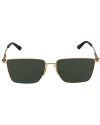 Bottega Veneta - Sonnenbrille Bv1267 S 004 Gold Gold Green /17 /145 - Lyst