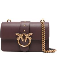 Pinko - Mini Love Birds Schultertasche - Lyst