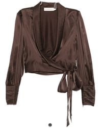 Zimmermann - Silk Wrap Top - Lyst