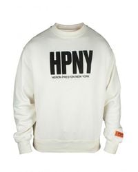 Heron Preston - Crew Neck Cotton Sweatshirt With Bold Logo - Lyst