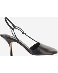 Jacquemus - Pina Sculptural Lacquered Heel Leather Sandals - Lyst