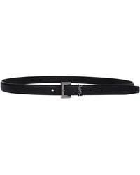 Saint Laurent - Cinture Uomo Pelle Nero - Lyst