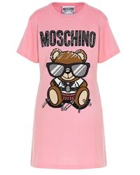 Moschino - Teddy Bear Knit Dress - Lyst