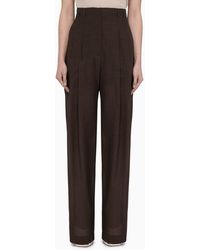 Philosophy - Wool Blend Palazzo Trousers - Lyst