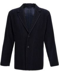 Issey Miyake - Single-Breasted Pleated Blazer - Lyst